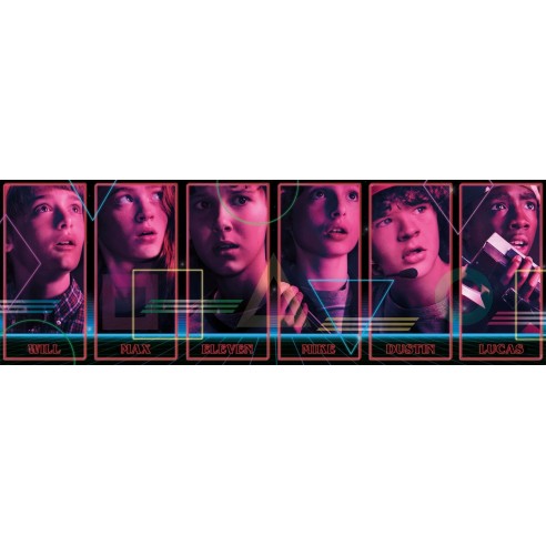 Puzzle Stranger Things Panorama 1.000 piezas