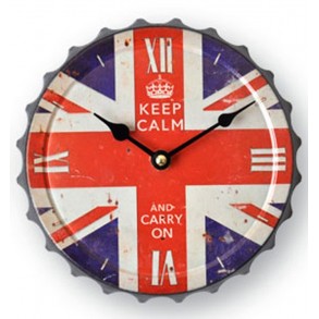 Reloj Pared Chapa Bandera Inglesa
