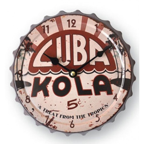 Reloj Pared Chapa Cuba Kola