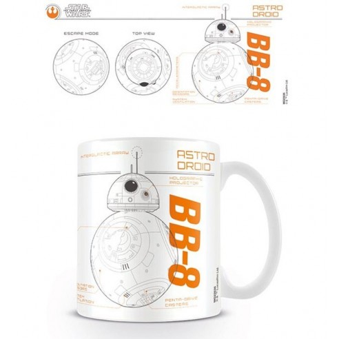 Taza Star Wars Episodio VII BB-8 Sketch