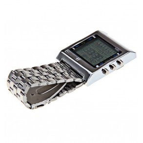 Reloj con Mando a Distancia para TV Metálico 2