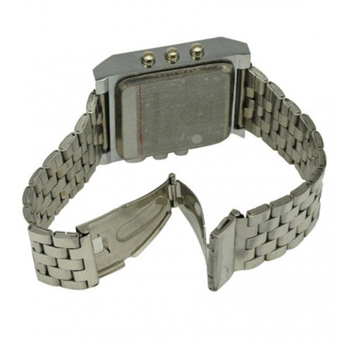 Reloj con Mando a Distancia para TV Metálico