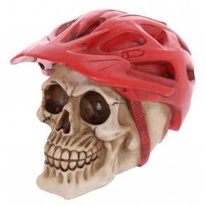 Calavera con Casco de Ciclista