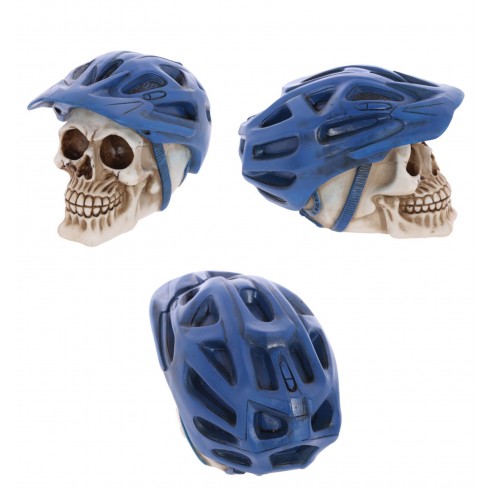 Calavera con Casco de Ciclista