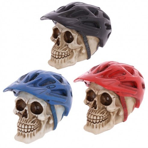 Calavera con Casco de Ciclista