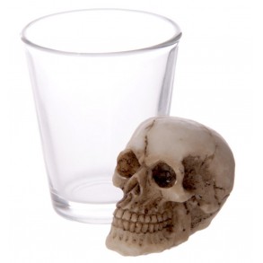 Chupito de Cristal con Calavera 2