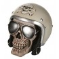 Hucha Calavera con Casco y Gafas de Sol