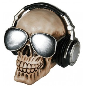 Hucha Calavera Auriculares y Gafas de Sol