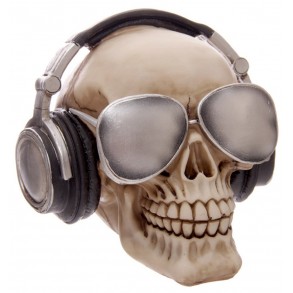 Hucha Calavera Auriculares y Gafas de Sol 2