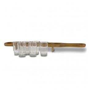 Bandeja de Madera con 6 Chupitos 2
