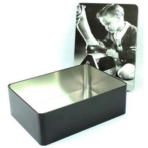Caja Metálica Limpia Zapatos
