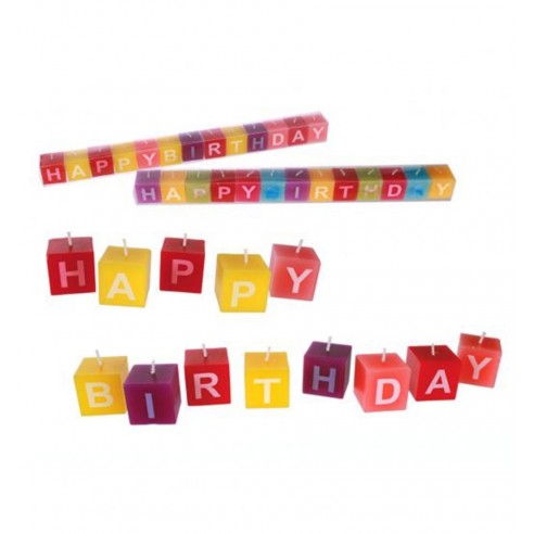 Velas Letras Cumpleaños Feliz