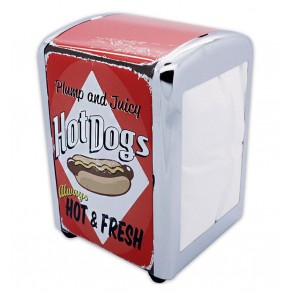 Servilletero Retro Metál Hot Dogs