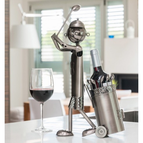Botellero Metálico Golfista
