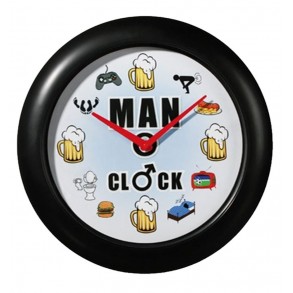Reloj Pared Gustos de los Hombres con Sonido