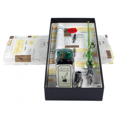Conjunto de escritura pluma Cristal Murano