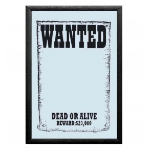 Cuadro Espejo Wanted - Se busca