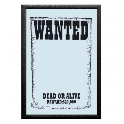 Cuadro Espejo Wanted - Se busca