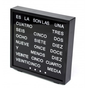 Reloj con Letras Led