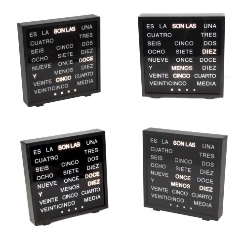 Reloj con Letras Led