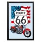 Cuadro Espejo Route 66 Harley-Davidson Bandera USA