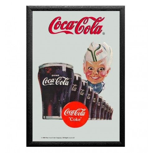 Cuadro Espejo Retro Coca Cola Niño