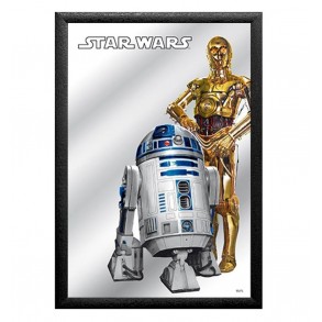 Cuadro Espejo Star Wars R2-D2 y C-3PO