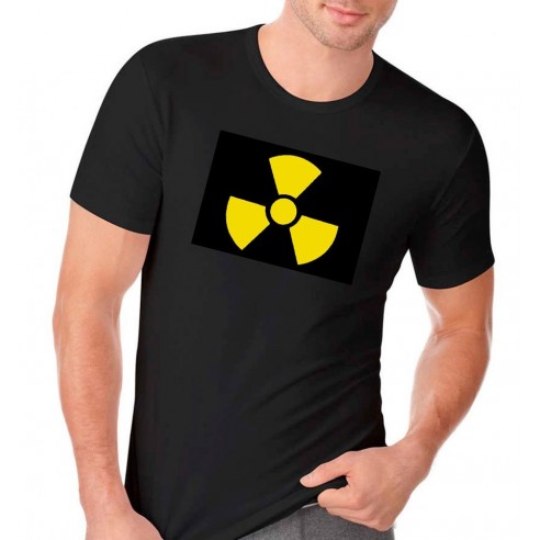 Camiseta LED Peligro Radiactivo