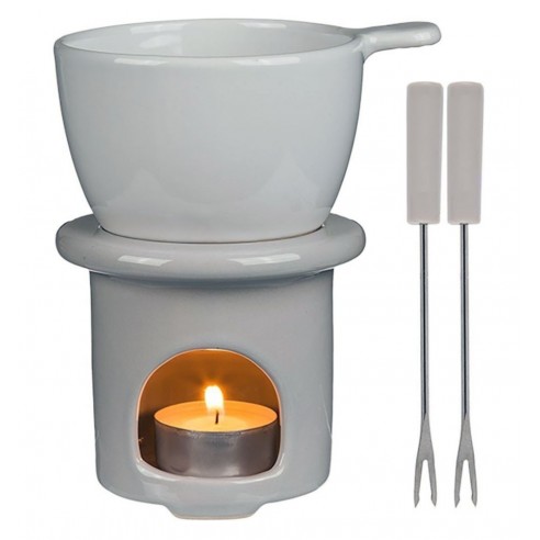 Set Fondue de Gres para Chocolate