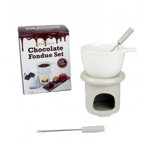 Set Fondue de Gres para Chocolate
