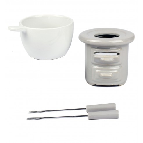 Set Fondue de Gres para Chocolate