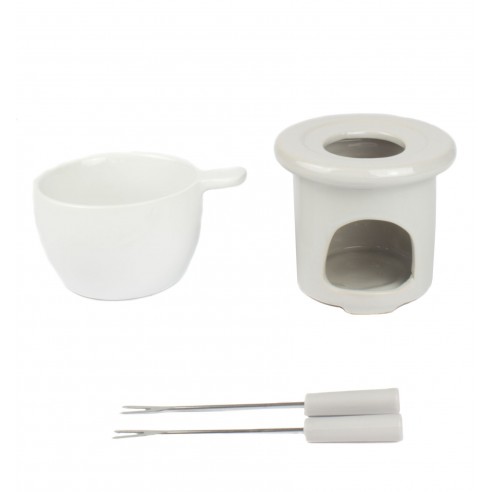 Set Fondue de Gres para Chocolate