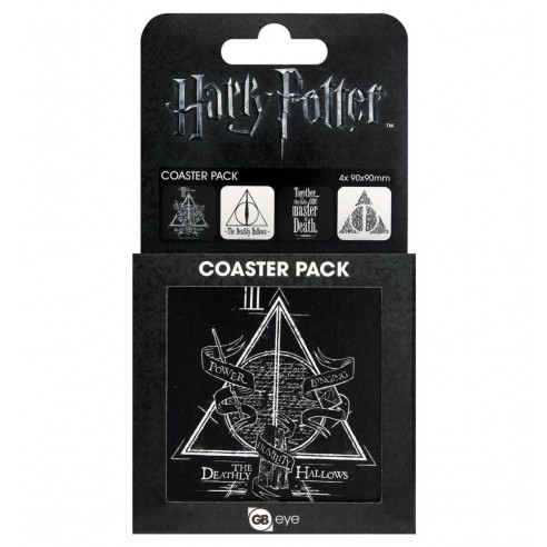 Set 4 Posavasos Harry Potter Deathly Hallows