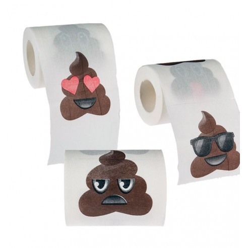 Rollo Papel Higiénico Emoticono Caca