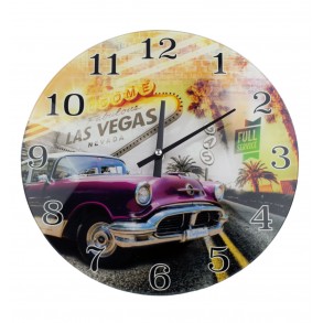 Reloj de pared de Vidrio Las Vegas II
