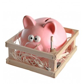 Hucha Clásica Cerdito con Martillo
