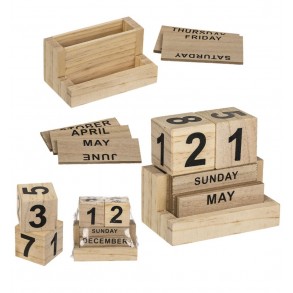 Calendario Cubos Madera 2