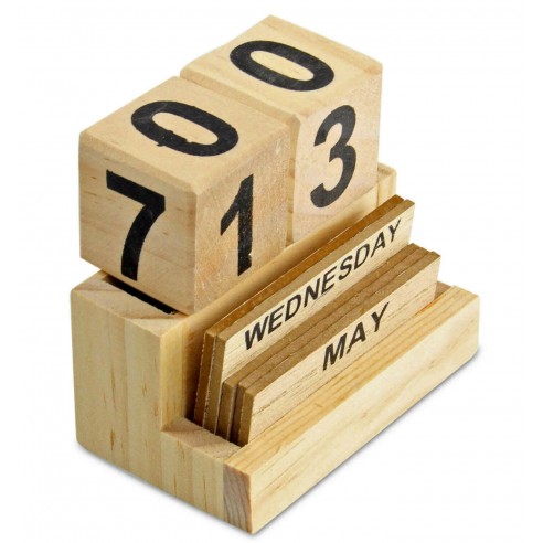 Calendario Cubos Madera