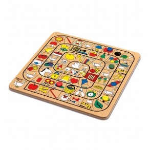 Juego Parchís Oca de Madera en Caja Metálica 2