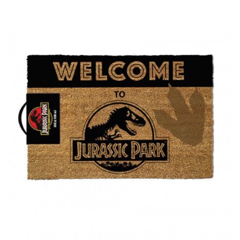 Felpudo Fibra Coco Welcome To Jurassic Park 40 x 60 cm.