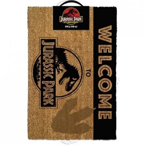 Felpudo Fibra Coco Welcome To Jurassic Park 40 x 60 cm.
