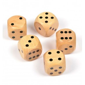 Juego 5 Dados Gigantes