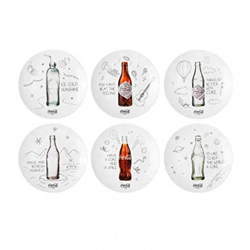 Juego de Platos de Coca-Cola