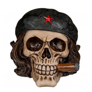 Hucha Calavera Libertador con Cigarro