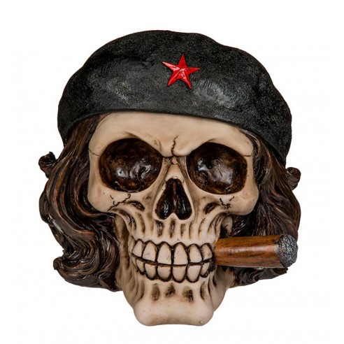 Hucha Calavera Libertador con Cigarro
