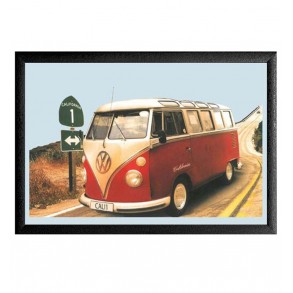 Cuadro Espejo Volkswagen Van Retro