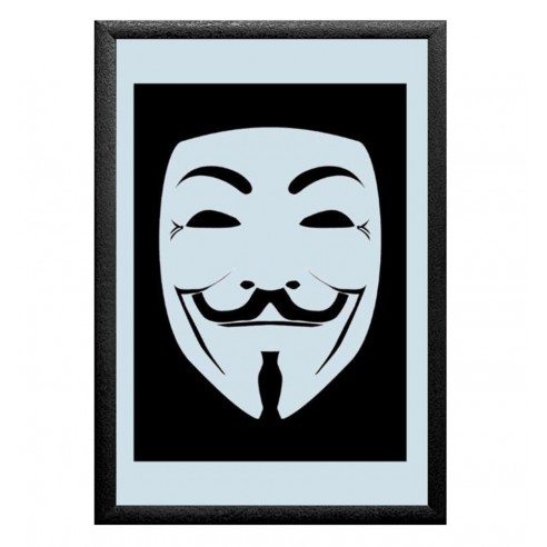 Cuadro Espejo Máscara Anonymous 