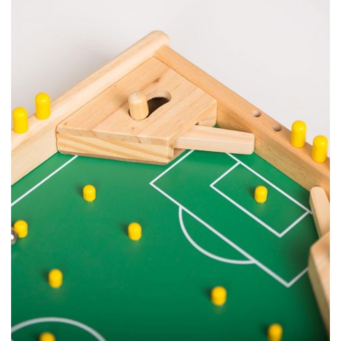Mini Futbolín Pinball Madera Retro