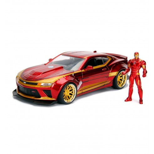 Vehículo Iron Man & 2016 Chevrolet Camaro Escala 1:24