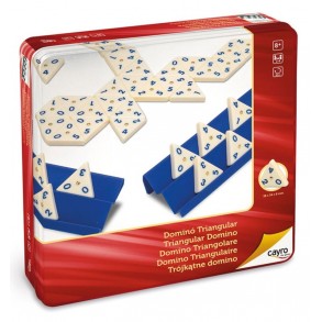 Juego Dominó Triangular en Caja Metálica